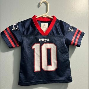 NFL Team Apparel New England Patriots Mac Jones #10 Boys 2T Navy Blue Jersey